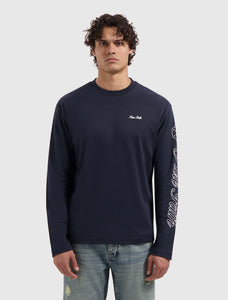 PURE PATH ESSENCE OF LIFE LONGSLEEVE T-SHIRT Dark Navy