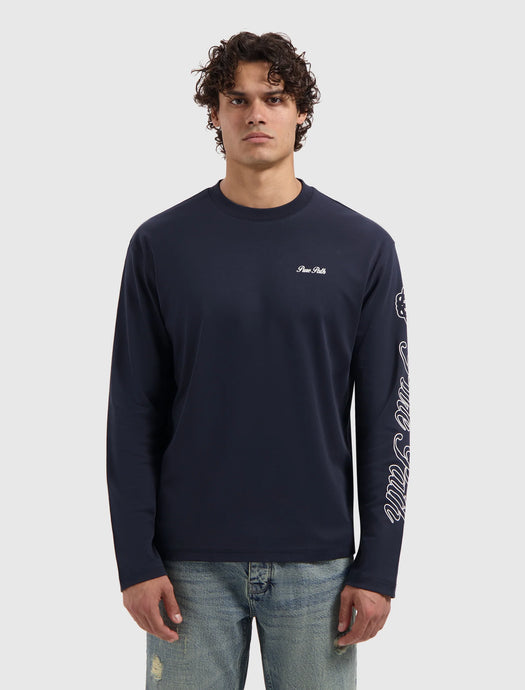 PURE PATH ESSENCE OF LIFE LONGSLEEVE T-SHIRT Dark Navy