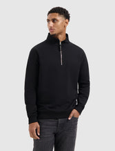 Afbeelding in Gallery-weergave laden, PURE PATH Embroidery Half-zip Sweater | Black