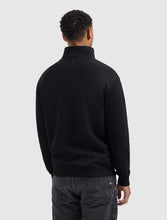Afbeelding in Gallery-weergave laden, PURE PATH Embroidery Half-zip Sweater | Black