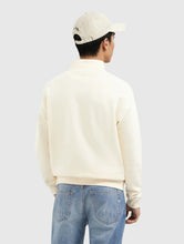 Afbeelding in Gallery-weergave laden, PURE PATH Embroidery Half-zip Sweater | Ecru