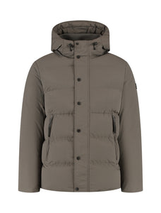PURE PATH Puffer Jacket Light Brown