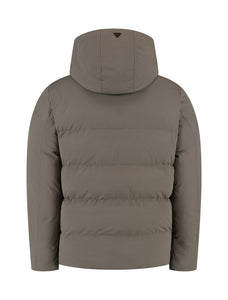 PURE PATH Puffer Jacket Light Brown