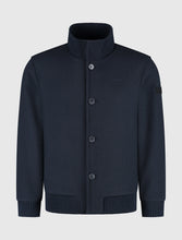 Afbeelding in Gallery-weergave laden, PURE PATH WOOL BOMBER JACKET Dark Navy