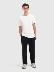 PURE PATH PLEATED TWILL PANTS  Black