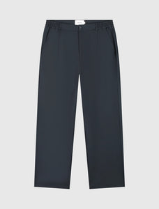 PURE PATH PLEATED TWILL PANTS  Navy