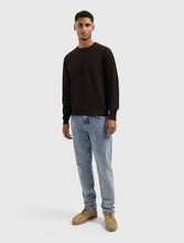 Afbeelding in Gallery-weergave laden, PURE PATH JACQUARD STRUCTURE KNIT SWEATER Dark Brown