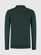 Afbeelding in Gallery-weergave laden, PURE PATH BRAIDED STRUCTURE KNIT POLO Dark Green