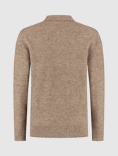 Afbeelding in Gallery-weergave laden, PURE PATH BOUCLÉ KNIT POLO Taupe
