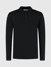 Afbeelding in Gallery-weergave laden, PURE PATH HEAVY KNIT POLO Black