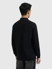 Afbeelding in Gallery-weergave laden, PURE PATH HEAVY KNIT POLO Black