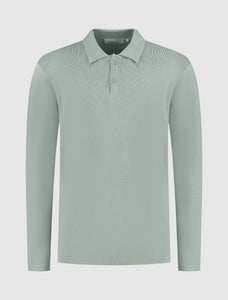 PURE PATH HEAVY KNIT POLO Army Green