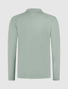 PURE PATH HEAVY KNIT POLO Army Green