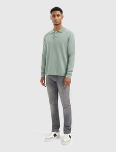 PURE PATH HEAVY KNIT POLO Army Green