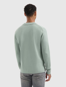 PURE PATH HEAVY KNIT POLO Army Green