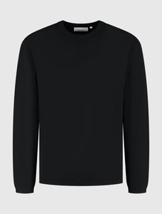 PURE PATH HEAVY KNIT SWEATER Black