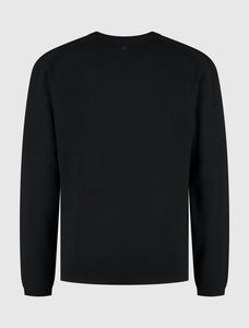 PURE PATH HEAVY KNIT SWEATER Black