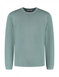 PURE PATH HEAVY KNIT SWEATER Army Green
