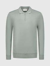 Afbeelding in Gallery-weergave laden, PURE PATH KNIT HALF-ZIP POLO Army Green