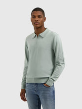 Afbeelding in Gallery-weergave laden, PURE PATH KNIT HALF-ZIP POLO Army Green