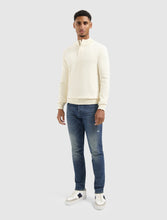 Afbeelding in Gallery-weergave laden, PURE PATH KNIT HIDDEN HALF-ZIP SWEATER Ecru