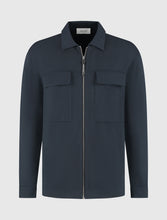 Afbeelding in Gallery-weergave laden, PURE PATH HEAVY KNIT FULL-ZIP CARDIGAN Dark Navy