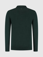 Afbeelding in Gallery-weergave laden, PURE PATH TOWEL KNIT HALF-ZIP POLO Dark Green