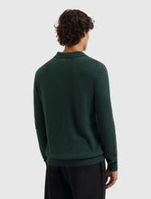 Afbeelding in Gallery-weergave laden, PURE PATH TOWEL KNIT HALF-ZIP POLO Dark Green