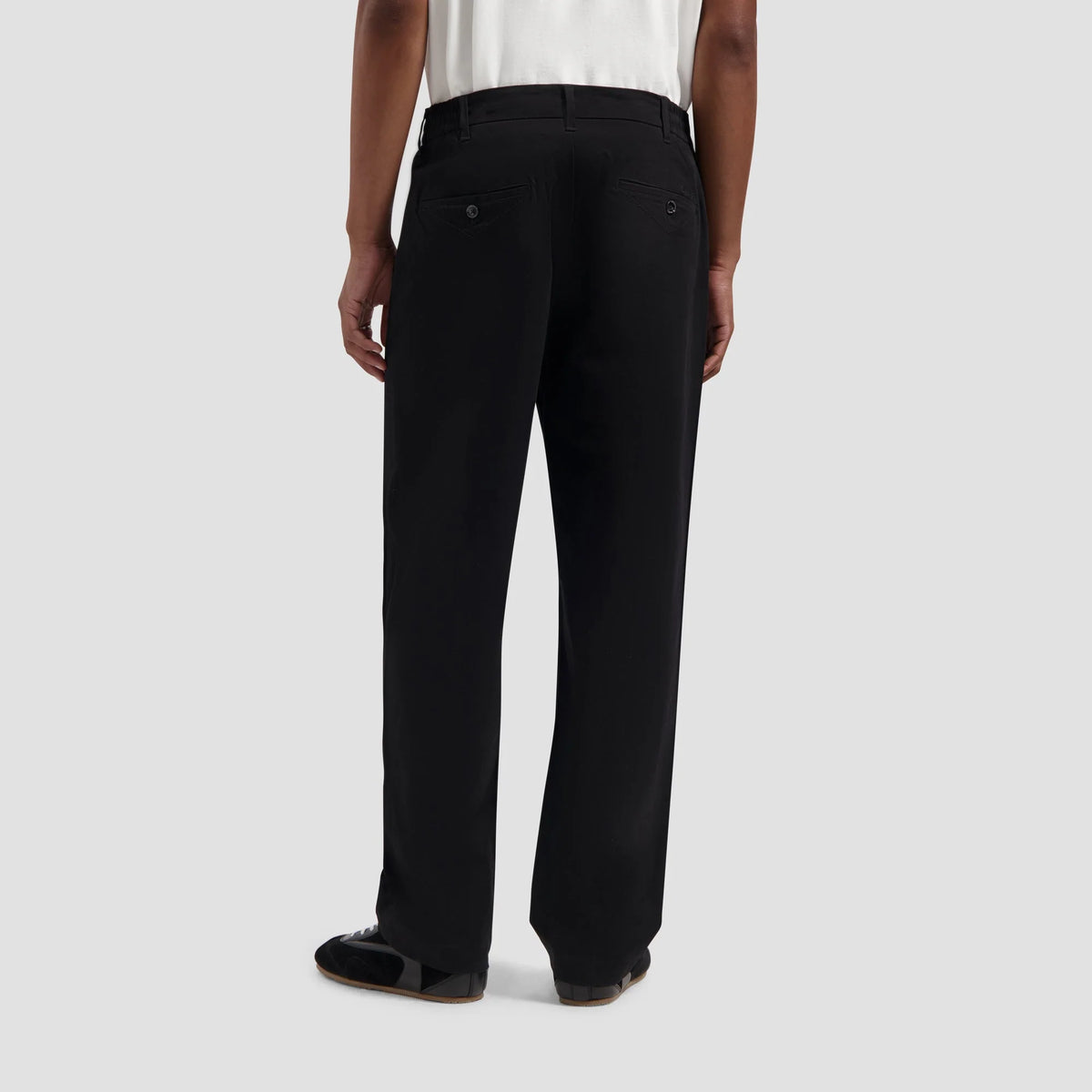OLAF REGULAR PLEATED PANT Black