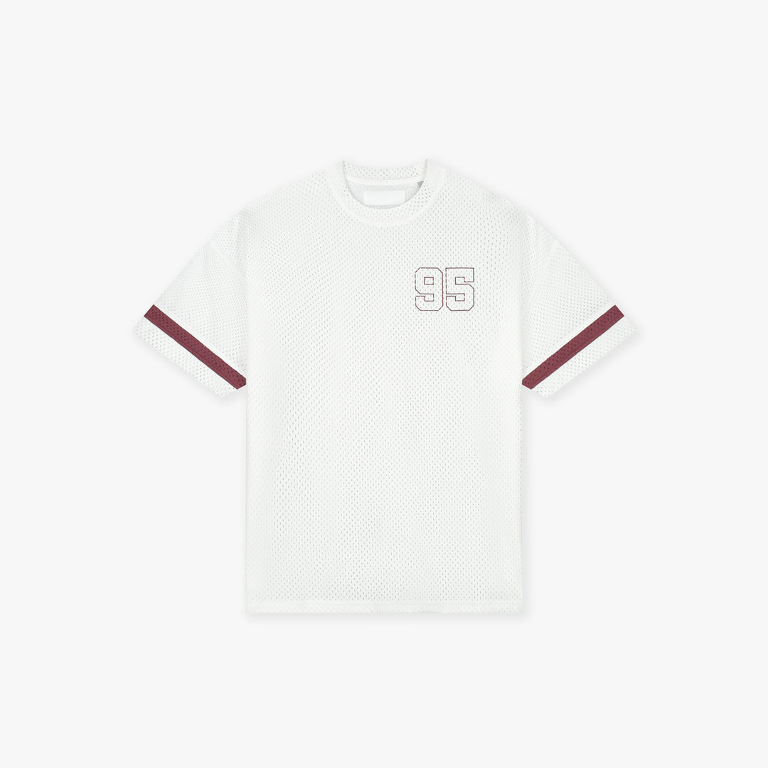 CROYEZ M MESH JERSEY Off-White/Cherry