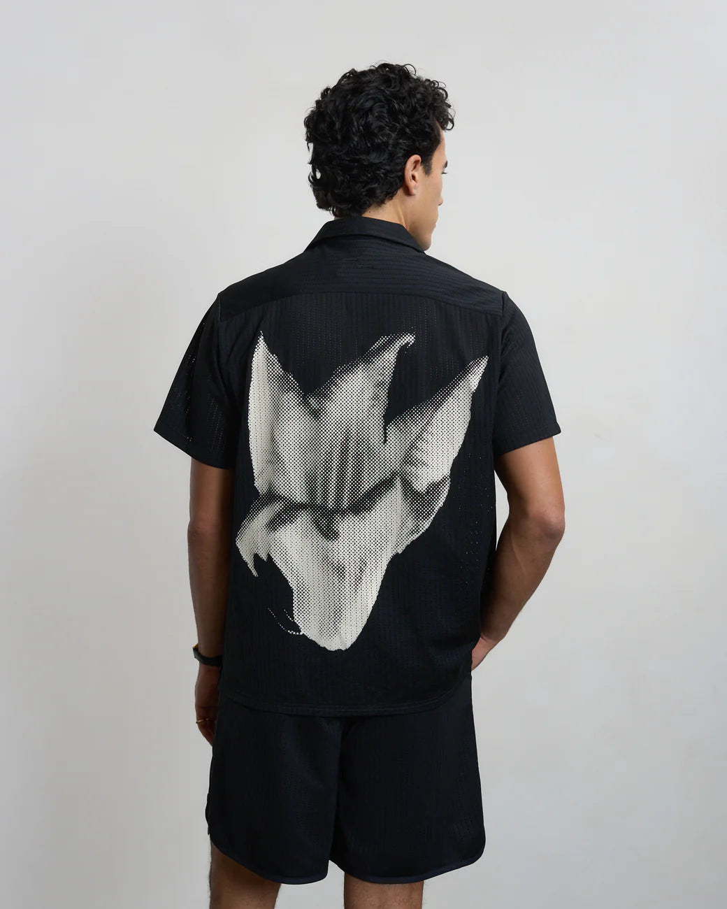 FILLING PIECES RESORT SHIRT MESH Black
