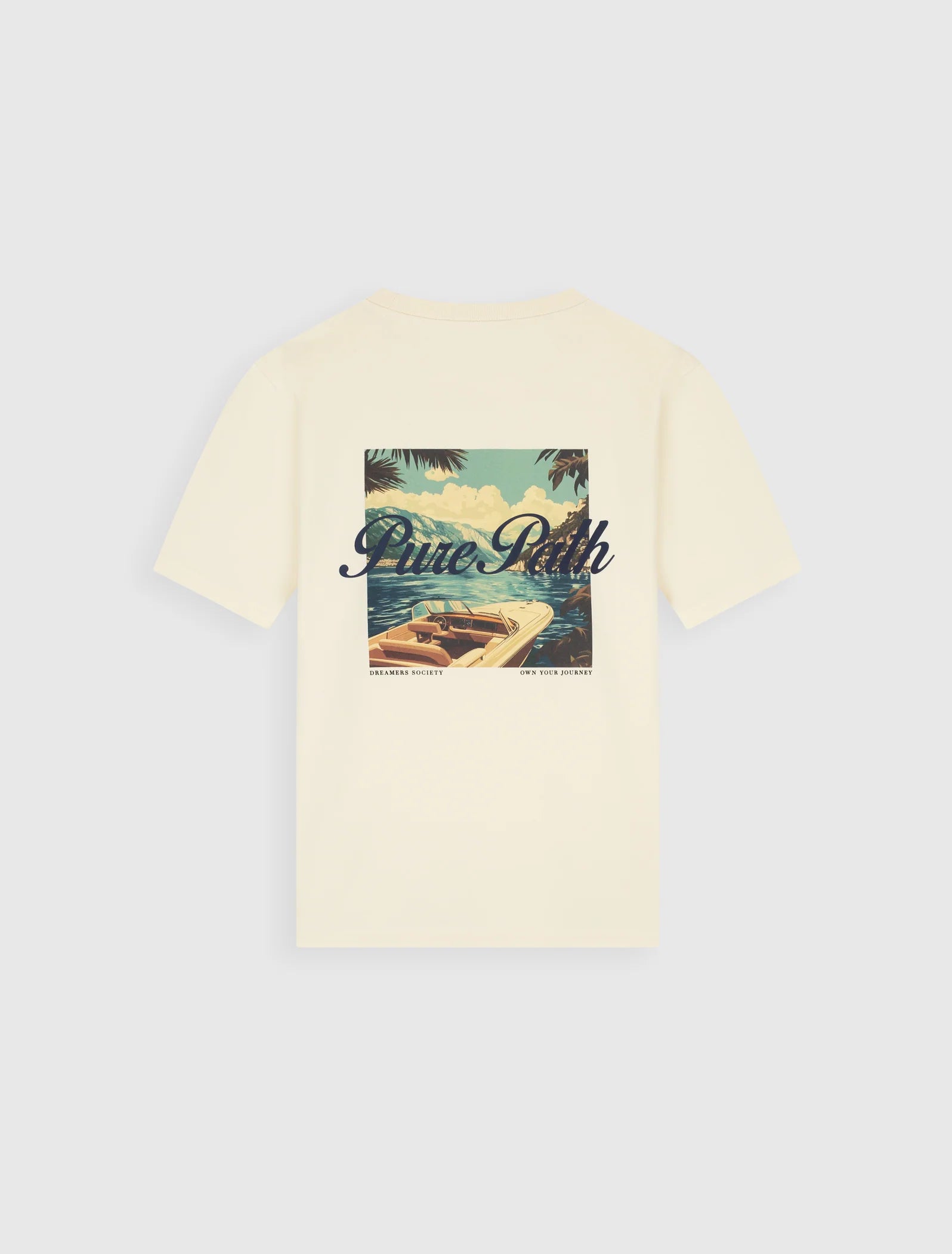 PURE PATH RIVA VIEW T-SHIRT Ecru