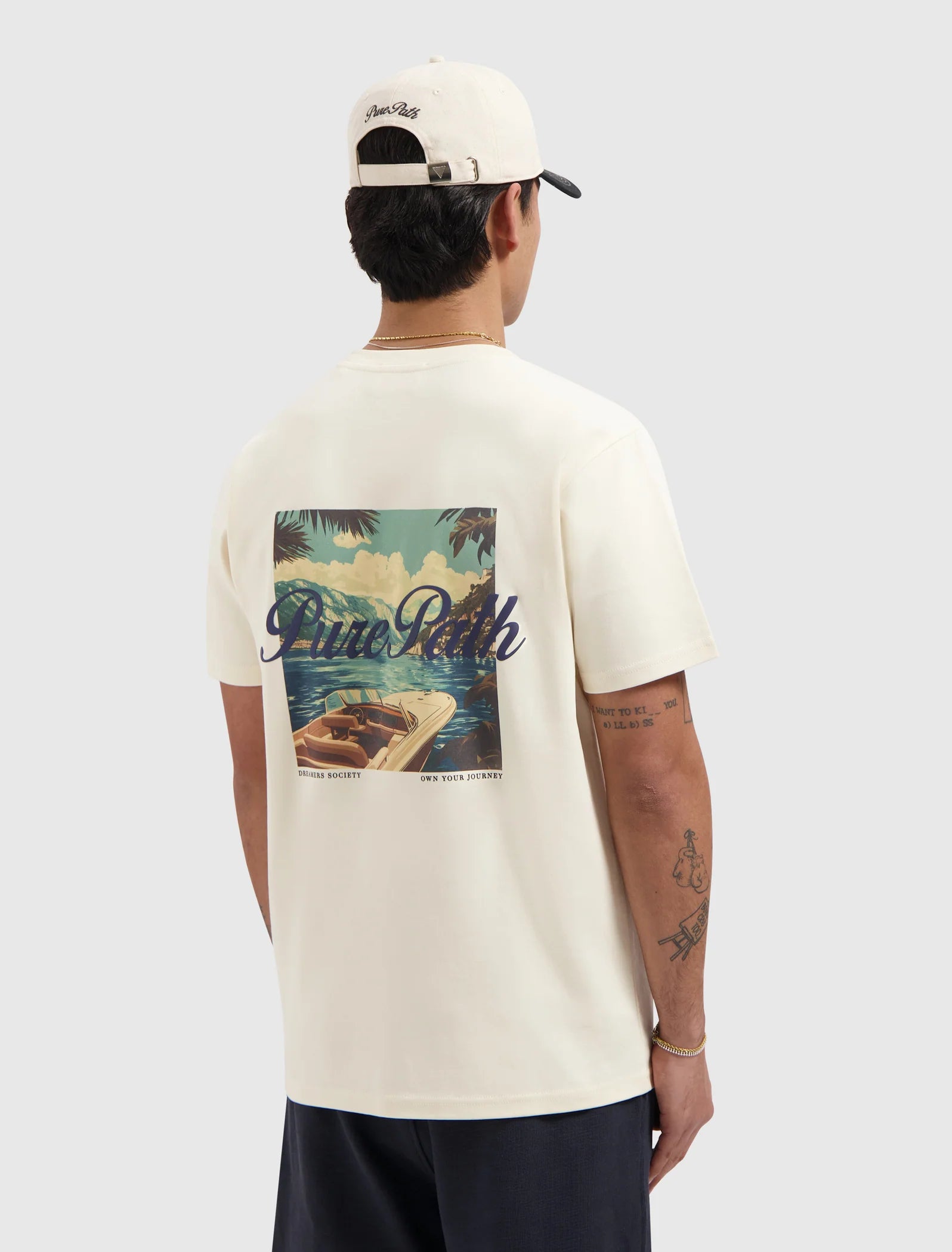 PURE PATH RIVA VIEW T-SHIRT Ecru