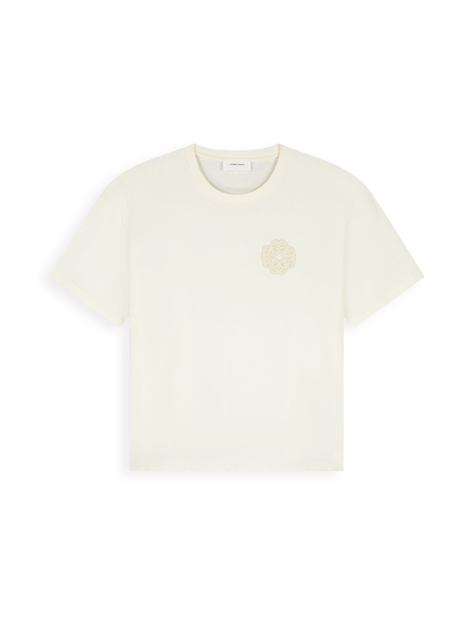 PURE PATH EMBLEM BADGE T-SHIRT Ecru