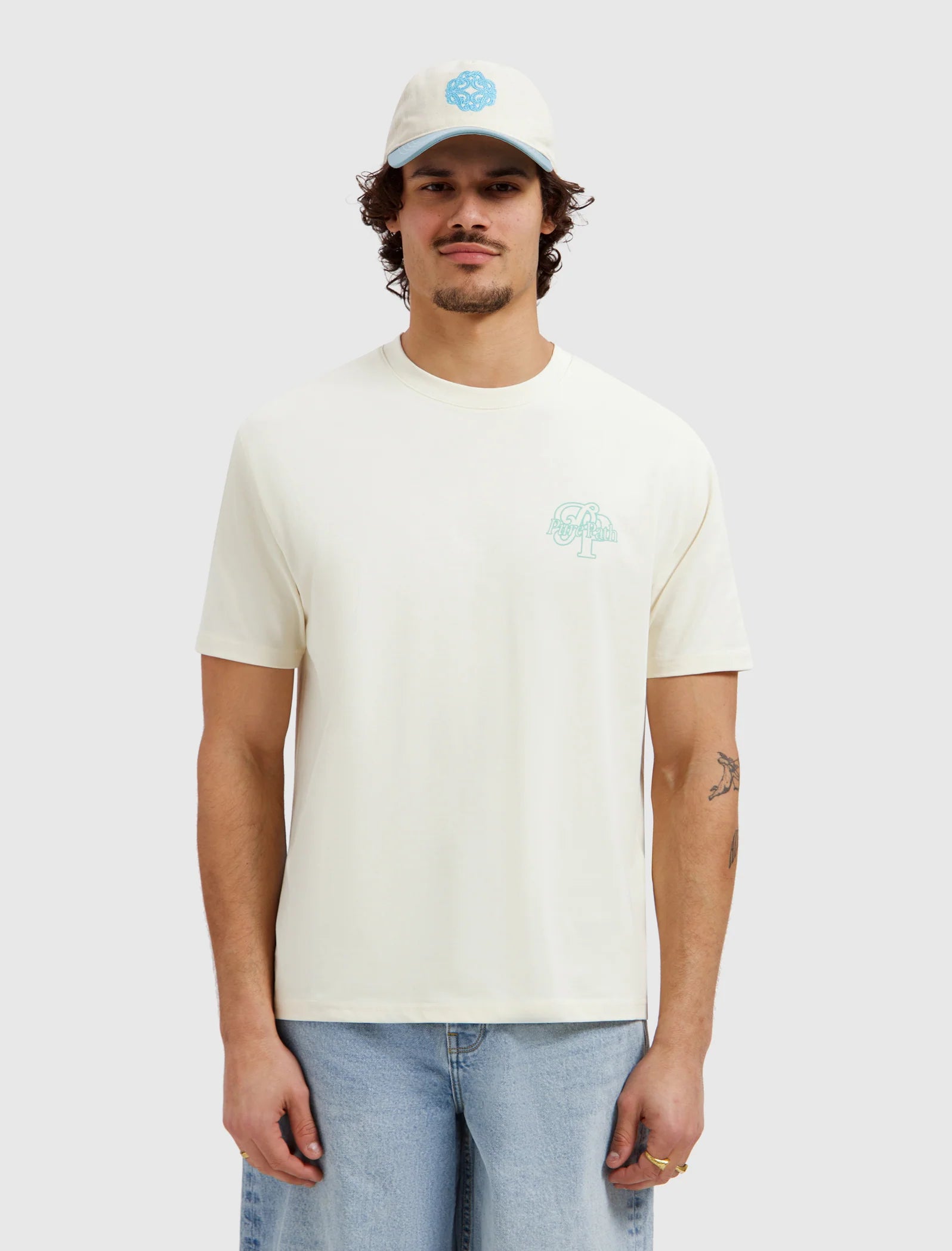 PURE PATH INITIALS T-SHIRT Ecru