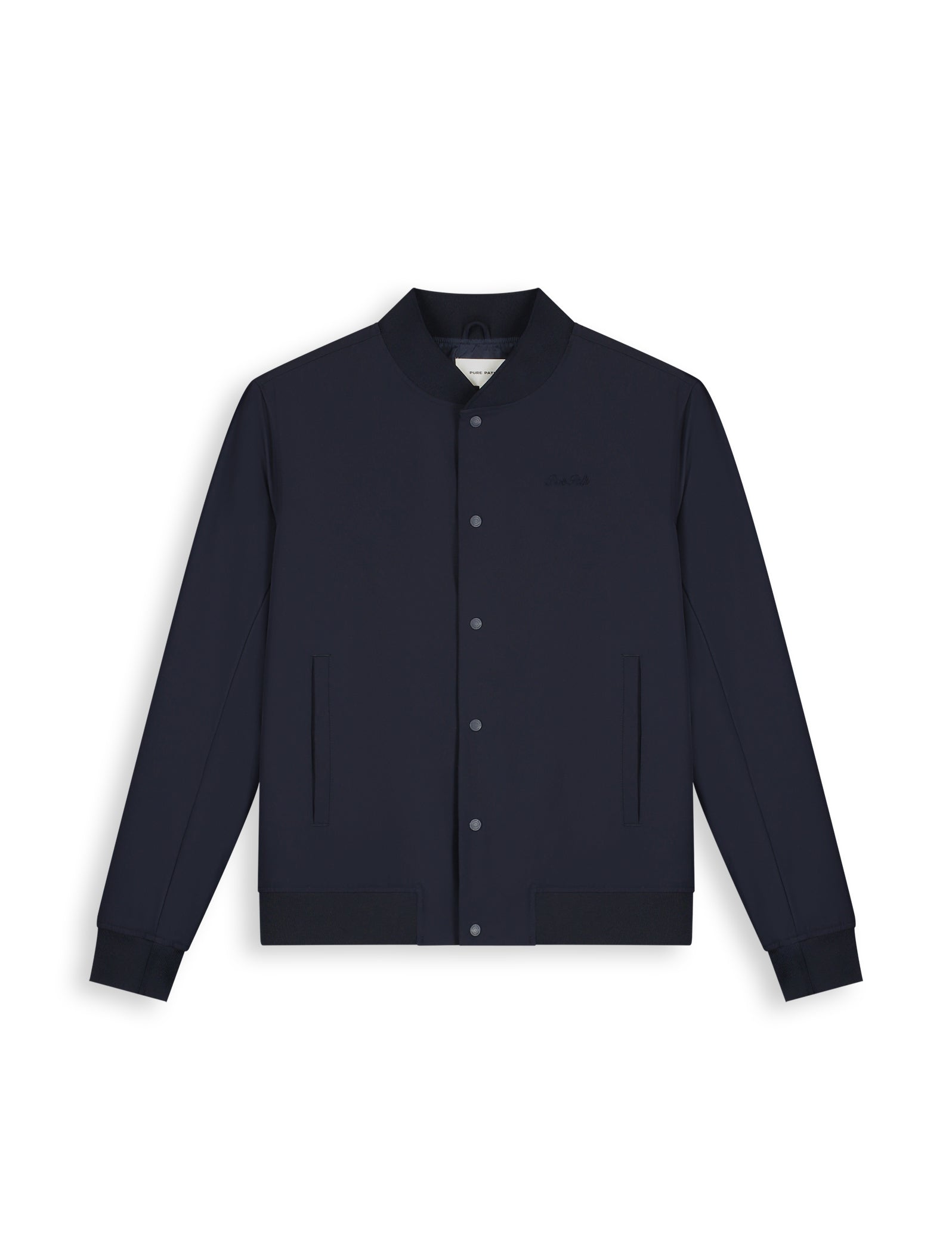 PURE PATH TRAVEL STRETCH BOMBER JACKET Dark Navy