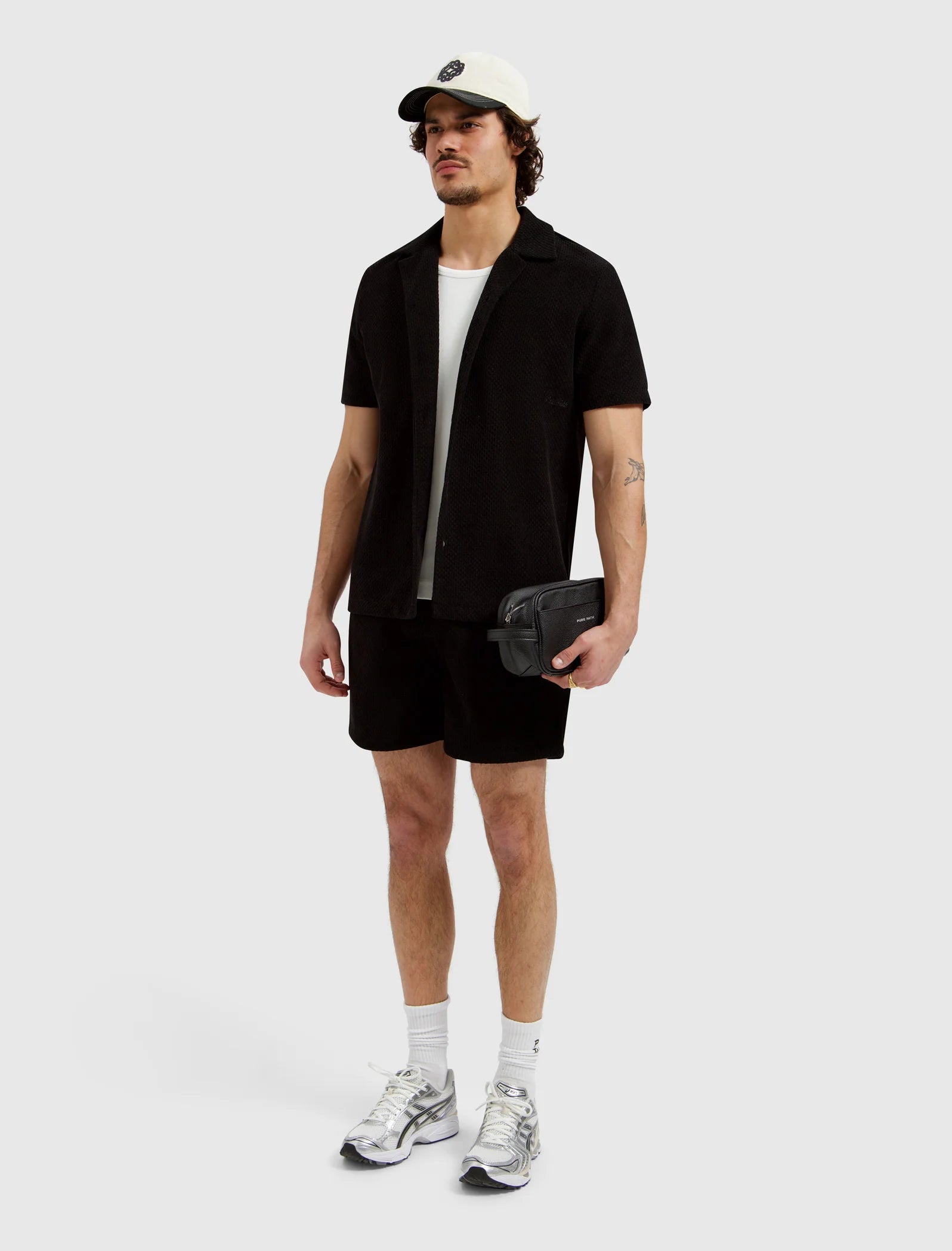 PURE PATH HONEYCOMB SHORTS Black