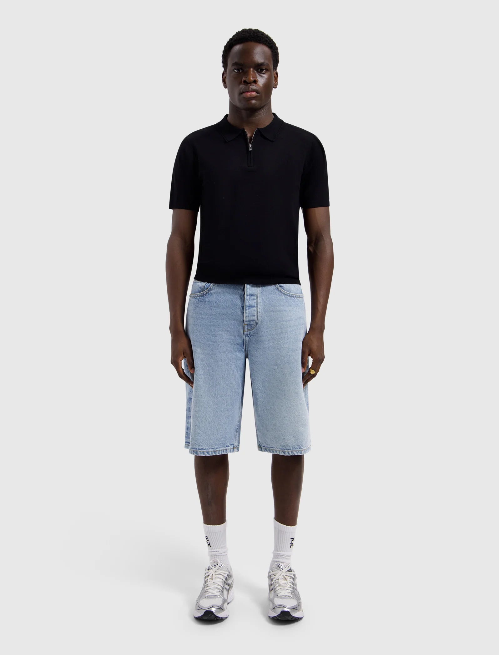 PURE PATH HONEYCOMB SHORTSLEEVE SHIRT Black