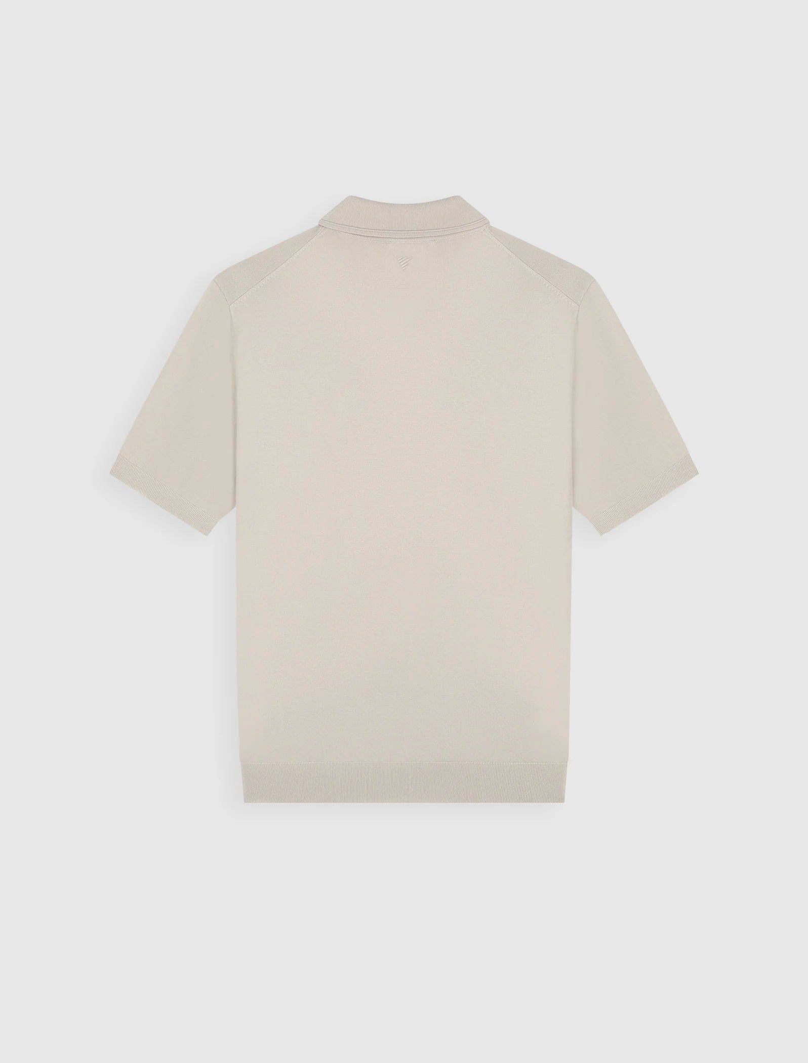PURE PATH HALF-ZIP FLAT KNIT POLO Sand