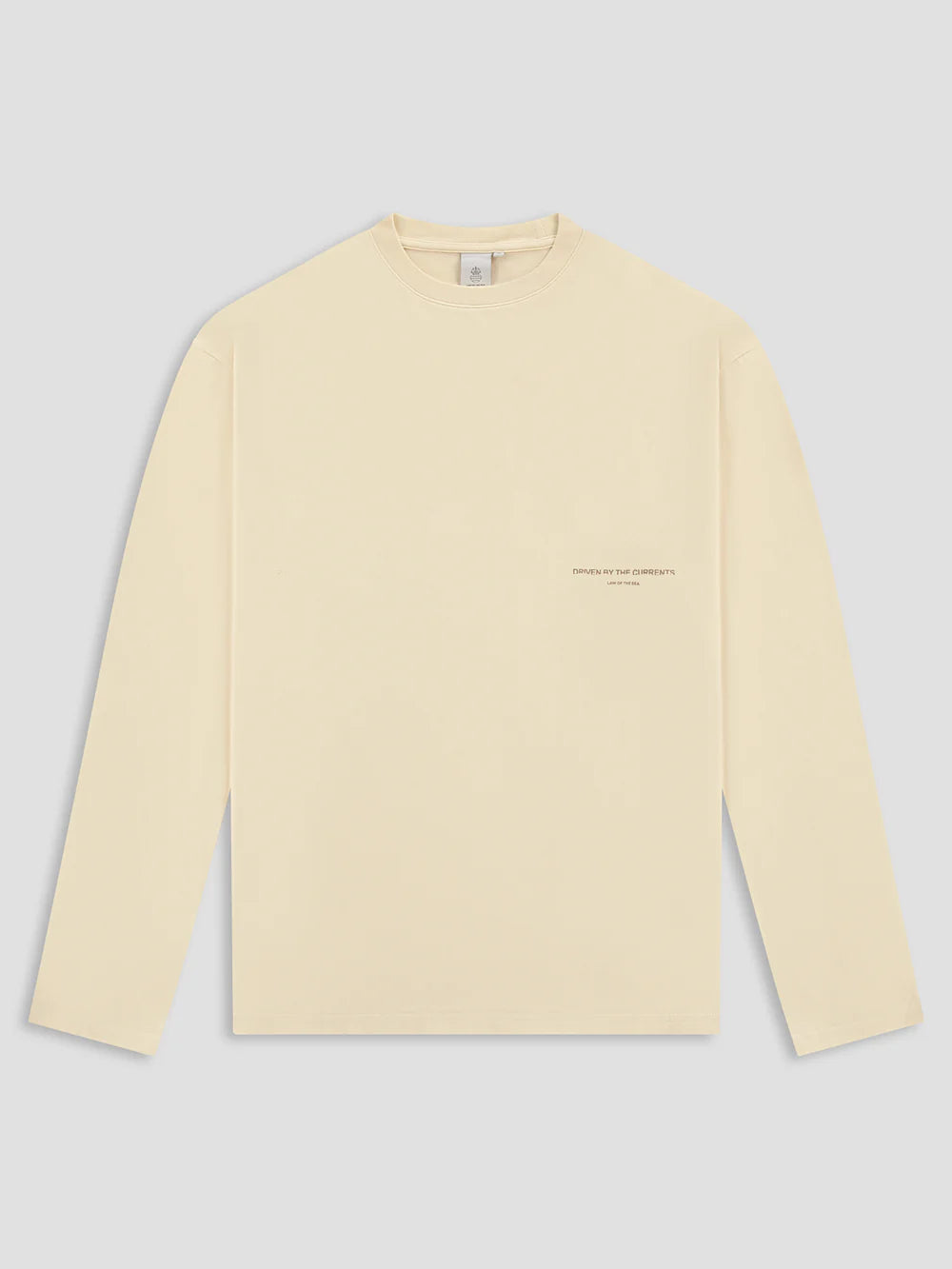 THAUMAS GARMENT DYED LONGSLEEVE T-SHIRT Almond Milk