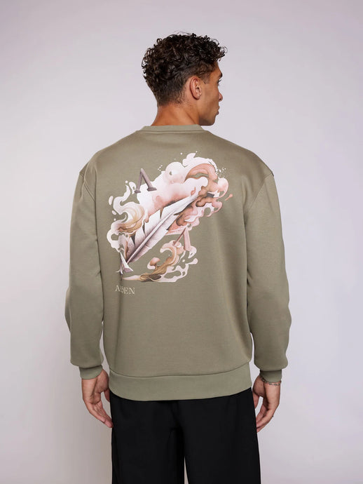AEDEN MAËLO SWEATSHIRT | VETIVER