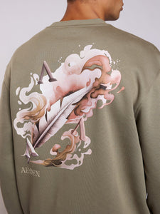 AEDEN MAËLO SWEATSHIRT | VETIVER