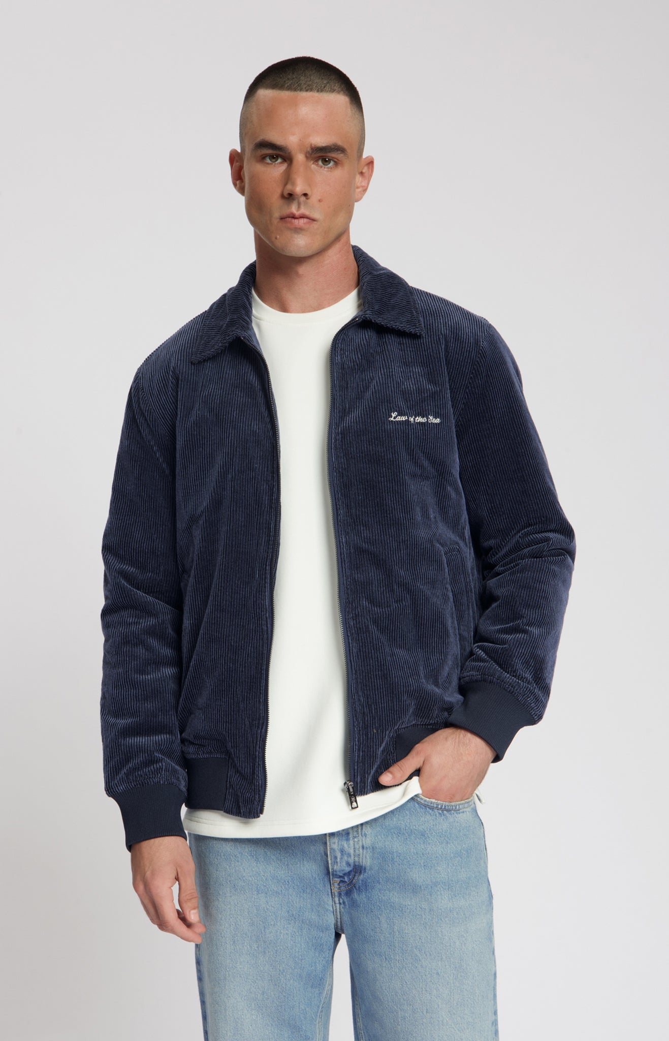 LAW OF THE SEA BASYL SNOWTOP RIBCORD JACKET Sky Captain
