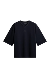 J.LINDEBERG MILOS JERSEY MESH TEE Navy