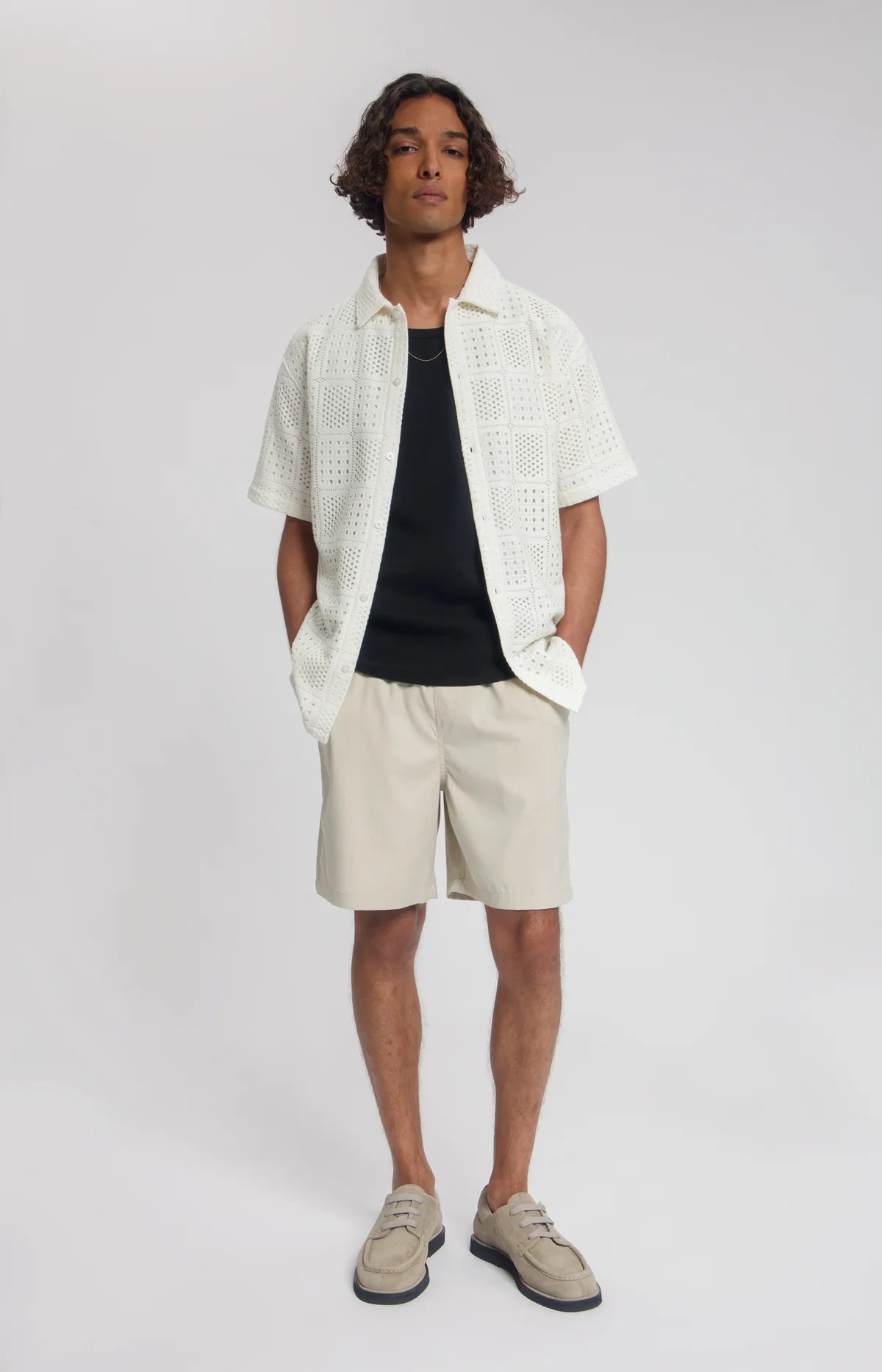 LAW OF THE SEA STAR MELANGE SHORTS Almond Milk