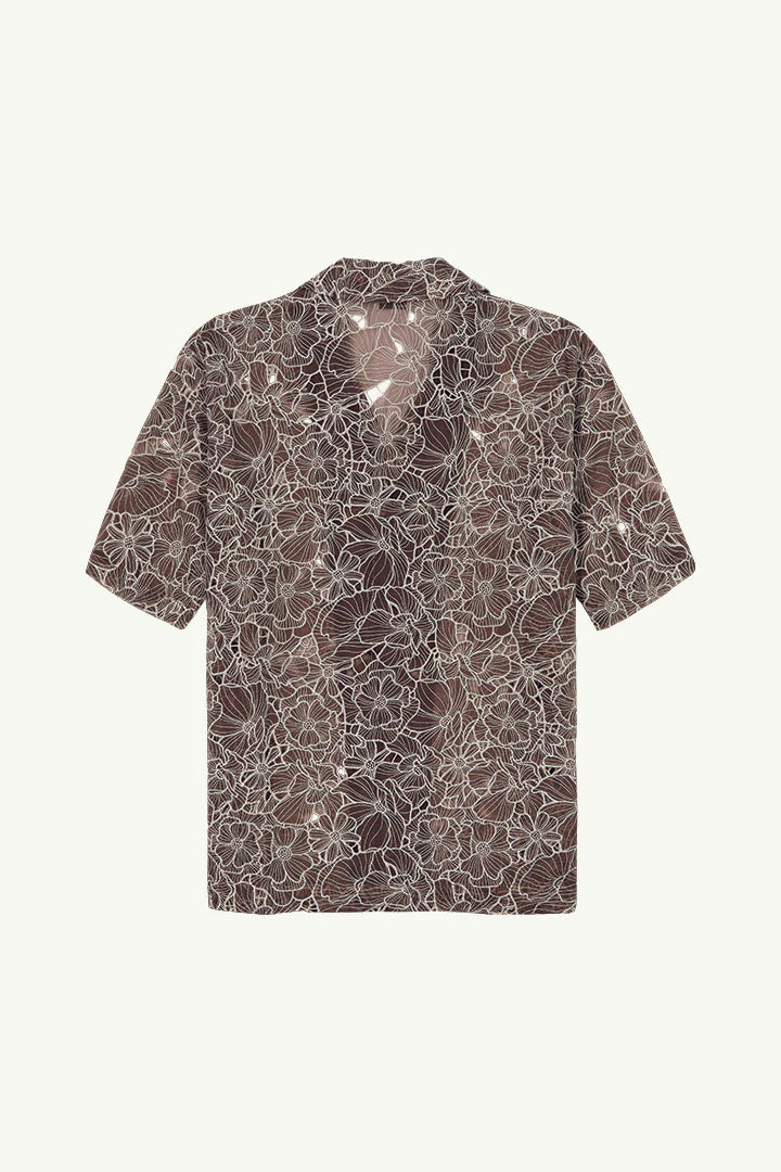 Ampère Benno Short Sleeve Shirt in Brown