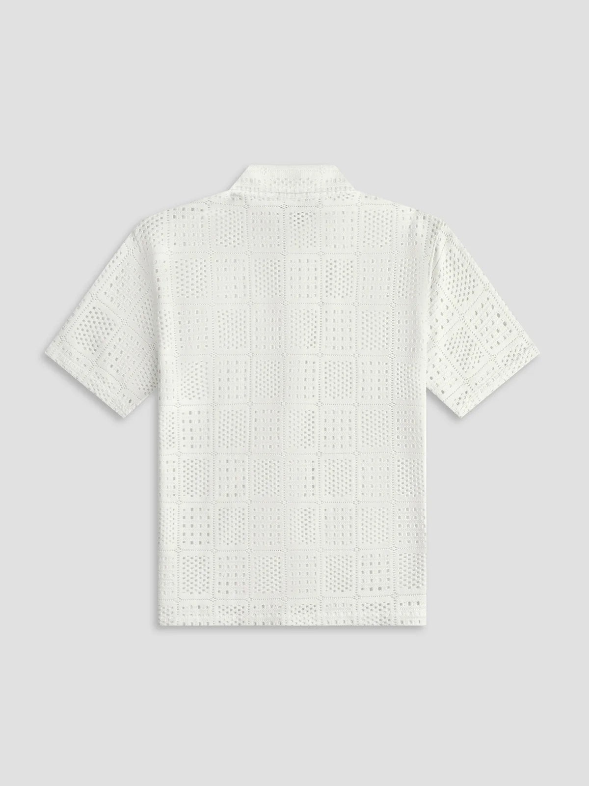 LAW OF THE SEA SIREN AJOUR KNITTED RESORT SHIRT