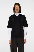 Afbeelding in Gallery-weergave laden, Remy Structure Zip Knit Polo  Black