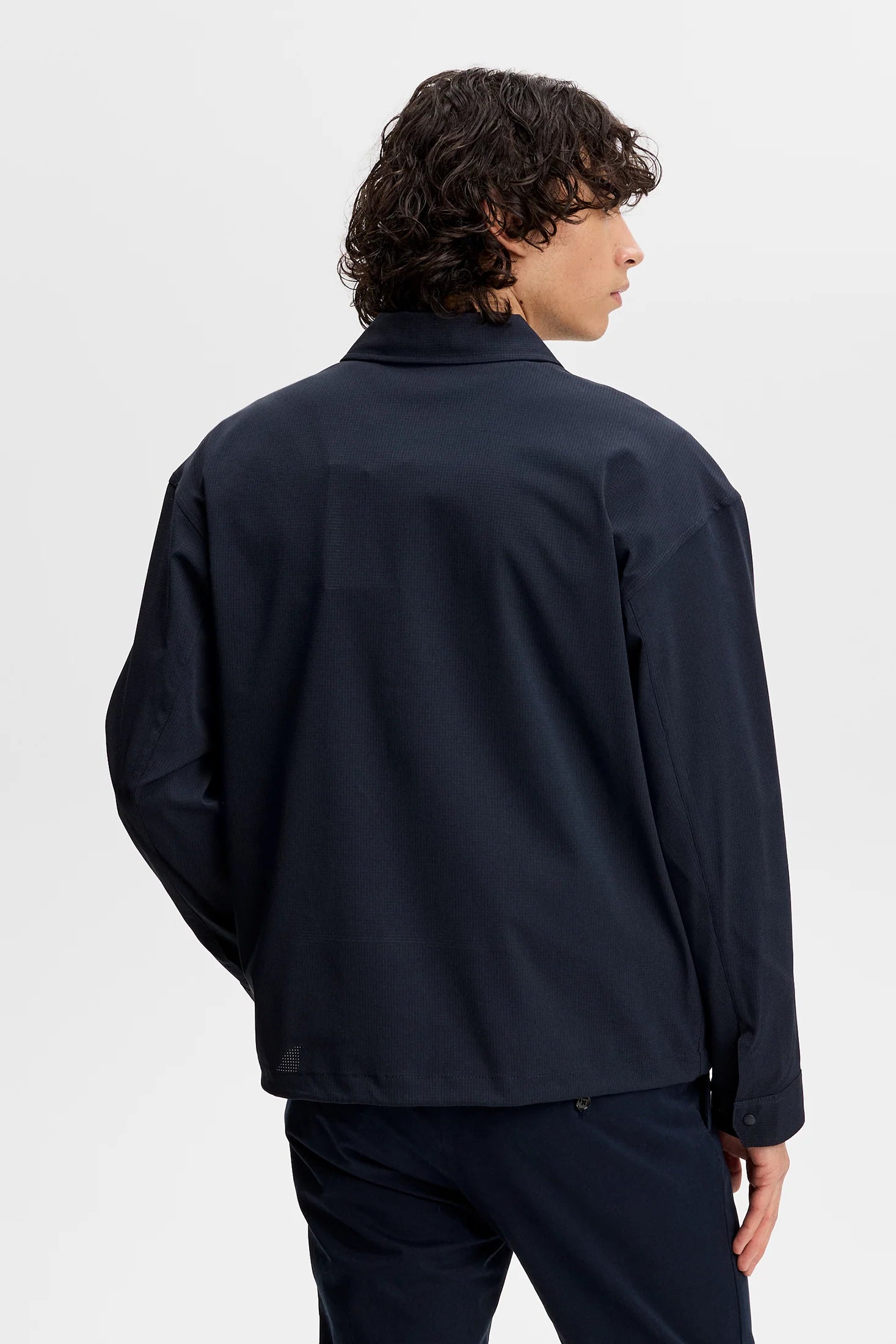J.LINDEBERG Dex Coach Overshirt Navy