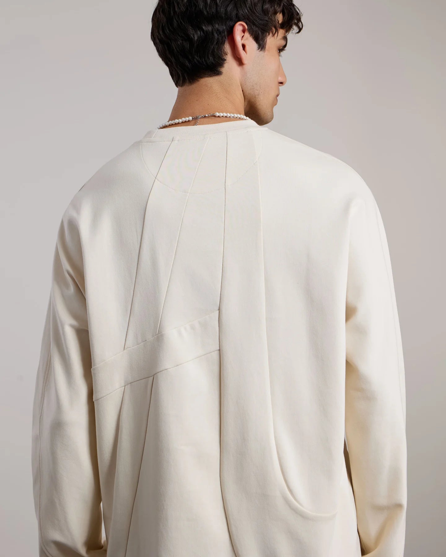 AEDEN SOLON LONG-SLEEVE TEE | WHITE CAP GREY